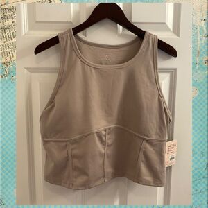 Danskin Corset Cropped Tank - NWT - Size XL - Atmosphere